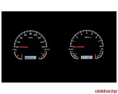 Dakota Digital Black Alloy MHX System for Chevrolet 1948-1953, Custom Build, Metric Fitment - MHX-47C-PU-K-W