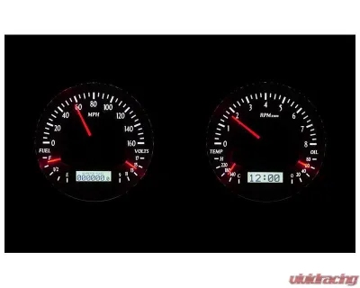 Dakota Digital Silver Alloy MHX System for Chevrolet 1948-1953, Custom Build, Metric - MHX-47C-PU-S-W