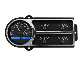 Dakota Digital Black Alloy MHX System for Ford 1948-1950 Custom Build MHX-48F-PU-K-B