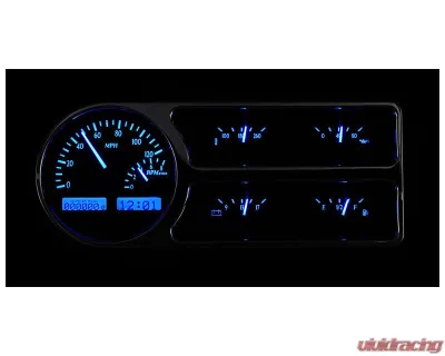 Dakota Digital Black Alloy MHX System for Ford 1948-1950 Custom Build MHX-48F-PU-K-B - MHX-48F-PU-K-B