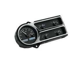 Dakota Digital Black Alloy MHX System for Ford 1948-1950, Custom Build, Metric Fitment