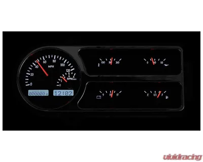 Dakota Digital Silver Alloy MHX System for Ford 1948-1950, Custom Build, Metric Size - MHX-48F-PU-S-W