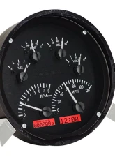 Dakota Digital Black Alloy MHX System for Chevrolet 1949-1950, Custom Build, Metric                                     - MHX-49C-K-R - Image 2