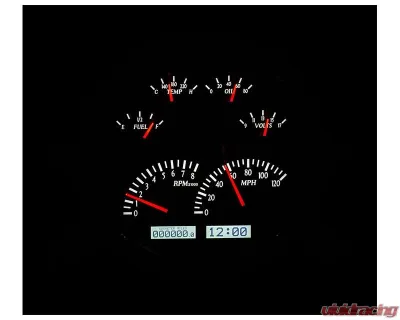 Dakota Digital Black Alloy MHX System for Chevrolet 1949-1950 Custom Build MHX-49C-K-W - MHX-49C-K-W