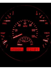 Dakota Digital MHX-49F-K-R 6.625" Black Alloy Metric Custom Build System                                     - MHX-49F-K-R - Image 2