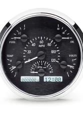 Dakota Digital 6.625" Black Alloy MHX System Metric Custom Build for Select Vehicles                                     - MHX-49F-K-W - Image 3