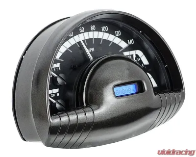 Dakota Digital MHX-49O-K-B 8.0"x5.614" Black Alloy Metric Custom Build System - MHX-49O-K-B