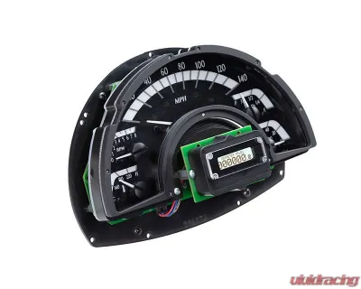 Dakota Digital MHX-49O-K-B 8.0"x5.614" Black Alloy Metric Custom Build System - MHX-49O-K-B