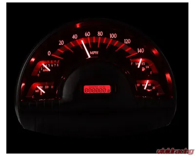 Dakota Digital MHX-49O-K-R Alloy Metric Custom Build 8.0"x5.614" Black System - MHX-49O-K-R