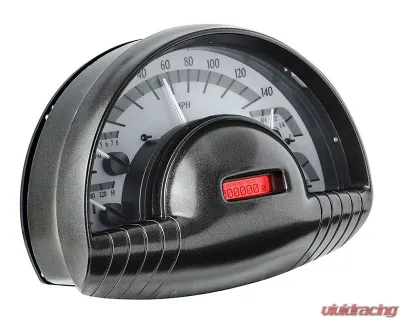 Dakota Digital MHX-49O-S-R 8.0"x5.614" Silver Alloy Metric Custom Build System - MHX-49O-S-R