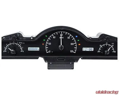 Dakota Digital MHX-50M-K-B Black Alloy Metric Custom Build 28.825"x5.243" - MHX-50M-K-B