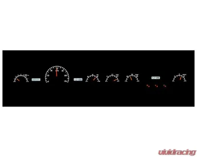 Dakota Digital MHX-50M-K-W Black Alloy Metric Custom Build 28.825"x5.243" System - MHX-50M-K-W