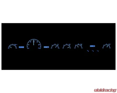 Dakota Digital MHX-50M-S-B Silver Alloy Metric Custom Build 28.825"x5.243" - MHX-50M-S-B