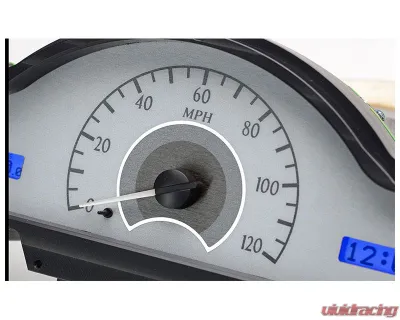 Dakota Digital MHX-50M-S-W Custom Build 28.825"x5.243" Silver Alloy Metric System - MHX-50M-S-W