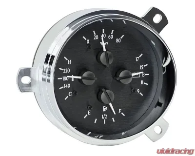 Dakota Digital Black Alloy MHX System for 1951-1952 Chevrolet Custom Build - MHX-51C-K-B