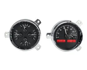 Dakota Digital Black Alloy MHX System for 1951-1952 Chevrolet Custom Build MHX-51C-K-R