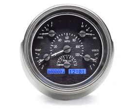 Dakota Digital MHX-51F-K-B Black Alloy Metric Custom Build 6.904