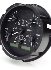 Dakota Digital MHX-51F-K-W Black Alloy 6.904"x6.69" Metric Custom Build System                                     - MHX-51F-K-W - Image 2