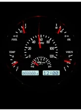 Dakota Digital MHX-51F-K-W Black Alloy 6.904"x6.69" Metric Custom Build System                                     - MHX-51F-K-W - Image 3