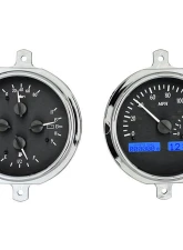 Dakota Digital Black Alloy MHX System for Ford 1951-1952, Custom Build, Metric                                     - MHX-51F-PU-K-B - Image 3