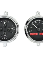 Dakota Digital Black Alloy MHX System for 1951-1952 Ford Custom Build MHX-51F-PU-K-R                                     - MHX-51F-PU-K-R - Image 4