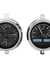 Dakota Digital Black Alloy MHX System for Ford 1951-1952, Custom Build, Metric Fitment                                     - MHX-51F-PU-K-W - Image 4