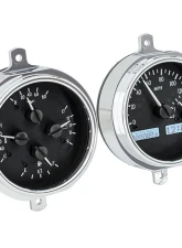 Dakota Digital Black Alloy MHX System for Ford 1951-1952, Custom Build, Metric Fitment                                     - MHX-51F-PU-K-W - Image 2