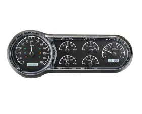 Dakota Digital Black Alloy MHX System for Chevrolet 1953-1954 Custom Build MHX-53C-K-W