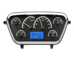 Dakota Digital Black Alloy MHX System for 1953-1955 Ford F100, Custom Build, Metric