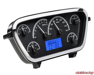 Dakota Digital Black Alloy MHX System for 1953-1955 Ford F100, Custom Build, Metric - MHX-53F-PU-K-B