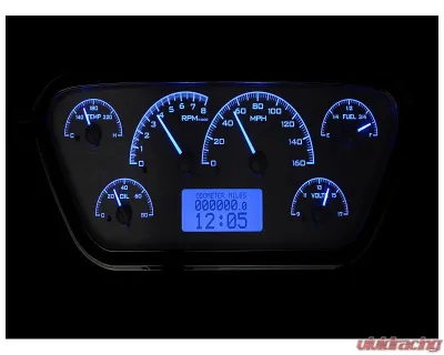 Dakota Digital Black Alloy MHX System for 1953-1955 Ford F100, Custom Build, Metric - MHX-53F-PU-K-B