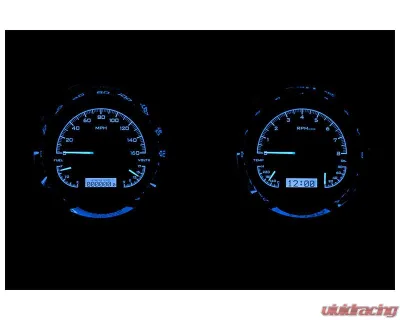 Dakota Digital 6.40" Black Alloy MHX System Metric Custom Build for Select Vehicles - MHX-54C-PU-K-B