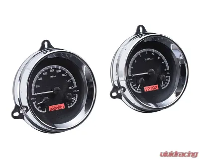 Dakota Digital 6.40" Black Alloy MHX System Metric Custom Build MHX-54C-PU-K-R - MHX-54C-PU-K-R