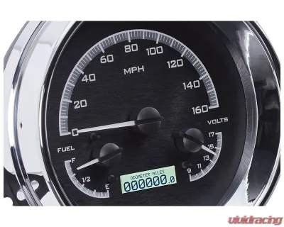 Dakota Digital 6.40" Black Alloy MHX System Metric Custom Build for MHX-54C-PU-K-W - MHX-54C-PU-K-W