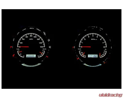 Dakota Digital 6.40" Black Alloy MHX System Metric Custom Build for MHX-54C-PU-K-W - MHX-54C-PU-K-W