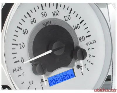 Dakota Digital 6.40" Silver Alloy MHX System Metric Custom Build MHX-54C-PU-S-B - MHX-54C-PU-S-B