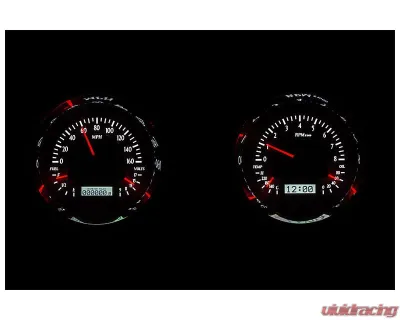 Dakota Digital MHX-54C-PU-S-W 6.40" Silver Alloy Metric Custom Build System - MHX-54C-PU-S-W