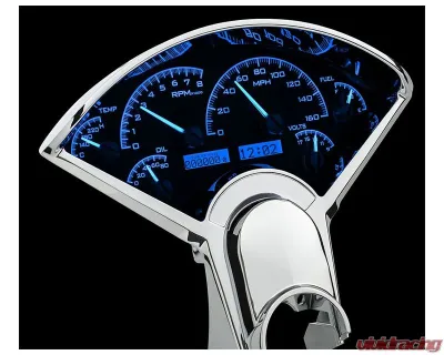 Dakota Digital Black Alloy MHX System for Chevrolet 1955-1956 Custom Build MHX-55C-K-B - MHX-55C-K-B