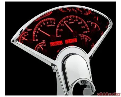 Dakota Digital Black Alloy MHX System for 1955-1956 Chevrolet Custom Build MHX-55C-K-R - MHX-55C-K-R