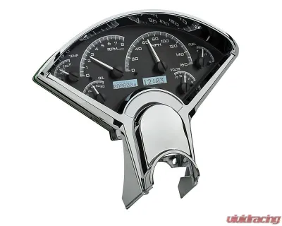 Dakota Digital Black Alloy MHX System for 1955-1956 Chevrolet Custom Build - MHX-55C-K-W