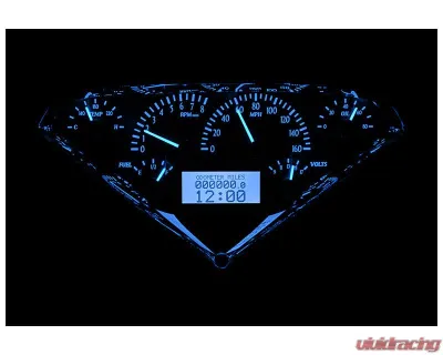 Dakota Digital Carbon Fiber MHX System 12.60"x6.20" Custom Build for Metric Vehicles - MHX-55C-PU-C-B