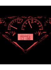 Dakota Digital MHX-55C-PU-C-R Carbon Fiber 12.60"x6.20" Metric Custom Build System                                     - MHX-55C-PU-C-R - Image 2