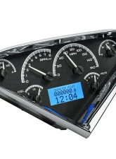 Dakota Digital MHX-55C-PU-K-B 12.60"x6.20" Black Alloy Metric Custom Build System                                     - MHX-55C-PU-K-B - Image 2