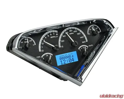 Dakota Digital MHX-55C-PU-K-B 12.60"x6.20" Black Alloy Metric Custom Build System - MHX-55C-PU-K-B