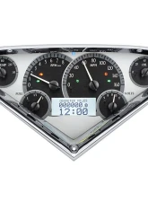 Dakota Digital MHX-55C-PU-S-W 12.60"x6.20" Silver Alloy Metric Custom Build                                     - MHX-55C-PU-S-W - Image 4