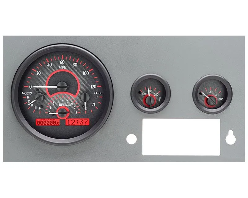 Dakota Digital Carbon Fiber MHX System Carbon Custom Build Jeep 1955-1986 - MHX-55J-C-R