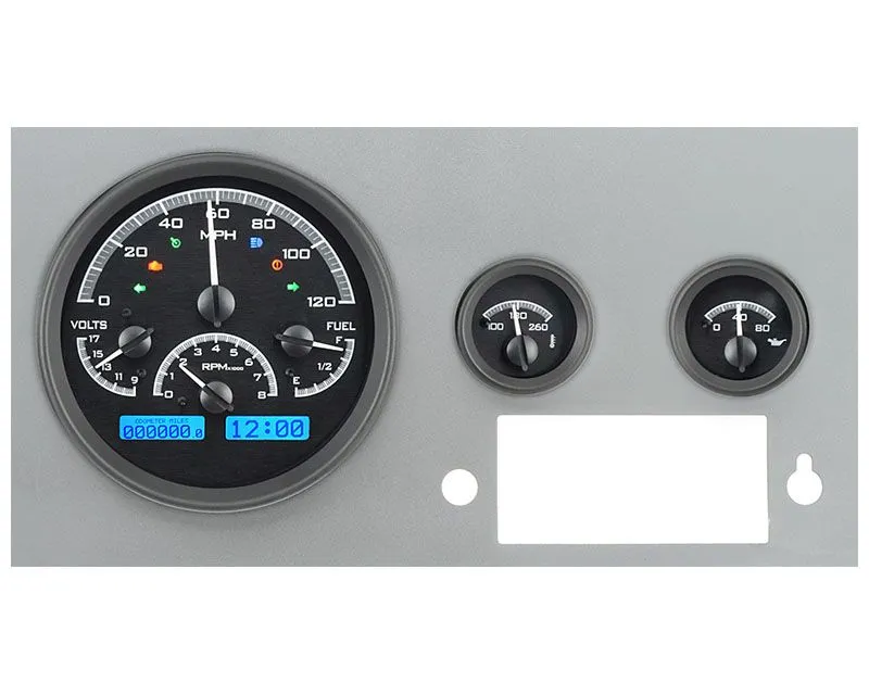 Dakota Digital MHX-55J-K Black Alloy Custom System for Jeep