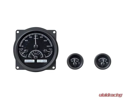 Dakota Digital Black Alloy MHX System for Jeep 1955-1986, Custom Carbon Build - MHX-55J-K-W