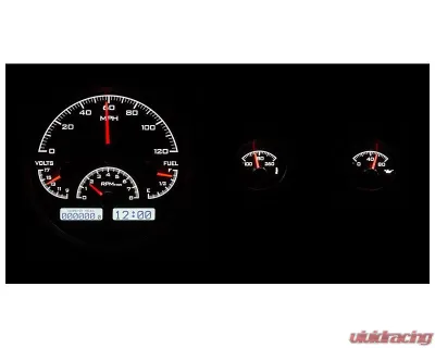 Dakota Digital Black Alloy MHX System for Jeep 1955-1986, Custom Carbon Build - MHX-55J-K-W