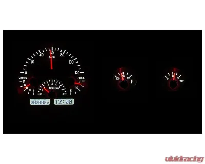 Dakota Digital Silver Alloy MHX System Carbon Custom Build for Jeep 1955-1986 MHX-55J-S-W - MHX-55J-S-W